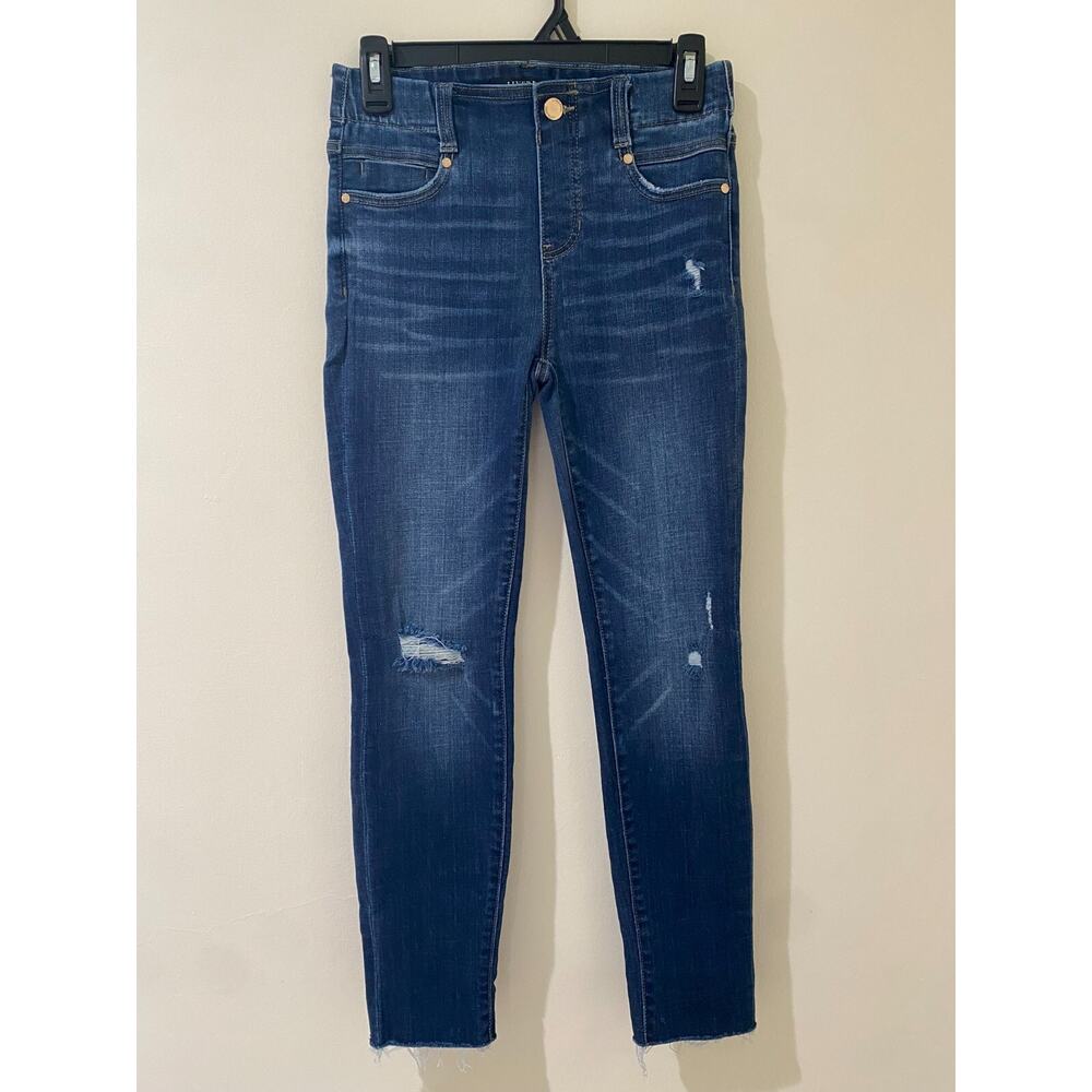 Liverpool Gia Jeans Women's Size 0/25 dark blue Demin Crop Skinny